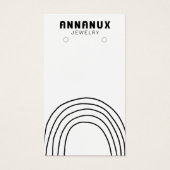 Minimalistisch Lines Cool Earring Juwelier Display (Vorderseite)