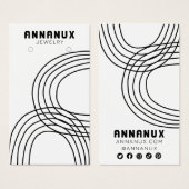 Minimalistisch Lines Cool Earring Juwelier Display (Vorne & Hinten)