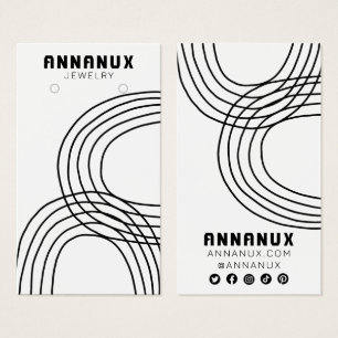 Minimalistisch Lines Cool Earring Juwelier Display