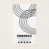 Minimalistisch Lines Cool Earring Juwelier Display (Rückseite)