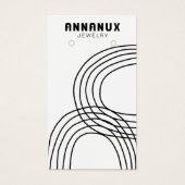 Minimalistisch Lines Cool Earring Juwelier Display (Vorderseite)