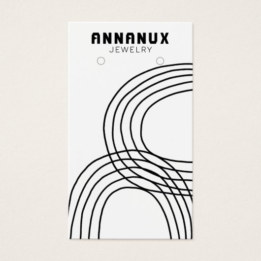 Minimalistisch Lines Cool Earring Juwelier Display (Vorderseite)