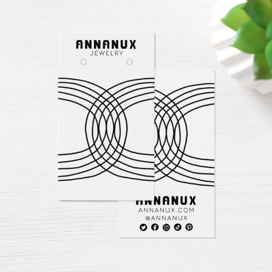 Minimalistisch Lines Cool Earring Juwelier Display (Schreibtisch)