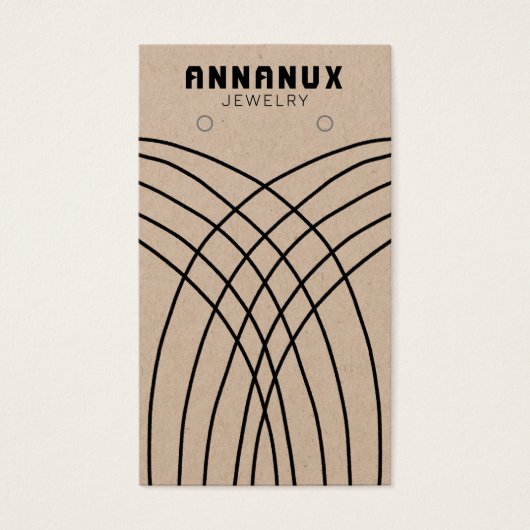 Minimalistisch Lines Earring Juwelier Display KRAF (Vorderseite)