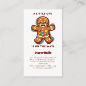 Minimalistisch Little One Gingerbread Baby Dusche Begleitkarte (Vorderseite)