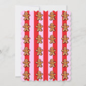 Minimalistisch Little One Gingerbread Baby Dusche Einladung (Rückseite)