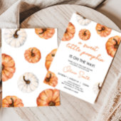Minimalistisch Little Pumpkin Baby Dusche Einladung