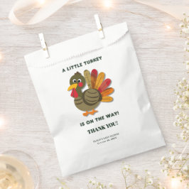 Minimalistisch Little Turkey Babydusche Geschenktütchen