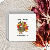 Minimalistisch Little Turkey Babydusche Serviette
