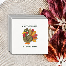 Minimalistisch Little Turkey Babydusche Serviette