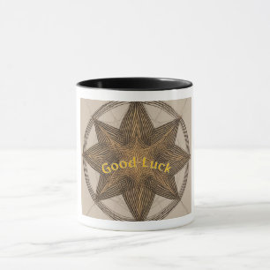 Minimalistisch Lucky Star Lines Viel Glück Tasse