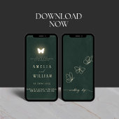 Minimalistisch & luxuriös Hochzeit Einladung