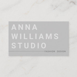 Minimalistisch Luxury Boutique Fashion Designer Gr Visitenkarte