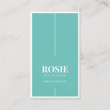 Minimalistisch Luxus-Boutique Aquamarin/weiß