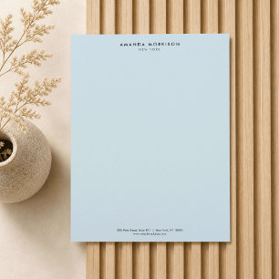 Minimalistisch Luxus Boutique Blue Briefbogen