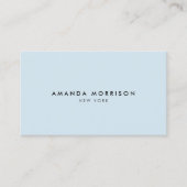 Minimalistisch Luxus Boutique Blue Visitenkarte (Vorderseite)