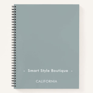 Minimalistisch Luxus Boutique Dusty Blue Notizblock