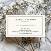 Minimalistisch Luxus Boutique Elfenbeinküste/Schwa Visitenkarte