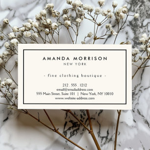 Minimalistisch Luxus Boutique Elfenbeinküste/Schwa Visitenkarte