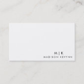 Minimalistisch Luxus Boutique ElfenbeinVisitenkart Visitenkarte (Vorderseite)