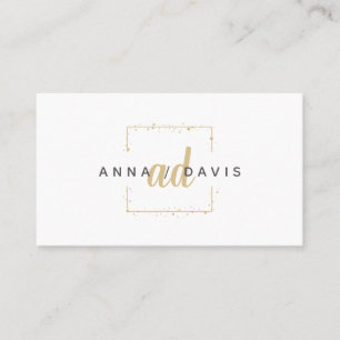Minimalistisch Luxus Boutique Fashion Gold Logo Visitenkarte
