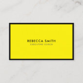 Minimalistisch Luxus-Boutique Lebhaft Gelb Visitenkarte (Rückseite)