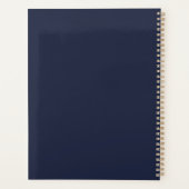 Minimalistisch Luxus Boutique Navy Blue Planer (Rückseite)