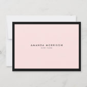 Minimalistisch Luxus Boutique Rosa Geschenkgutsche (Vorderseite)