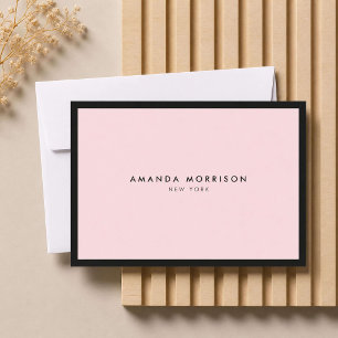 Minimalistisch Luxus Boutique Rosa Geschenkgutsche