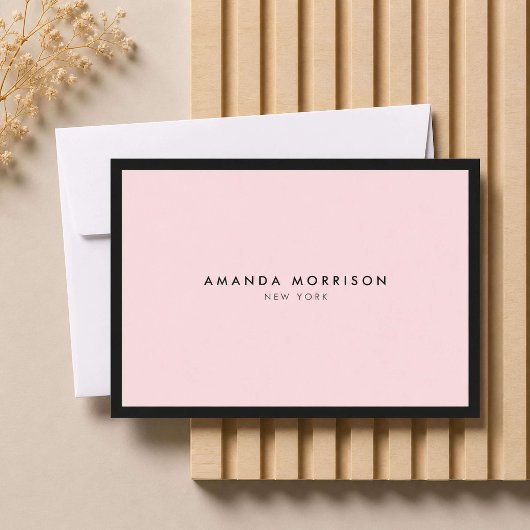 Minimalistisch Luxus Boutique Rosa Geschenkgutsche