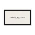 Minimalistisch Luxus Boutique Schwarz/Elfenbein