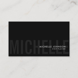 Minimalistisch Luxus Boutique Schwarz/Weiß Visitenkarte