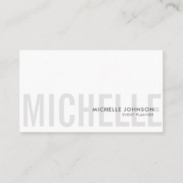 Minimalistisch Luxus Boutique Schwarz/Weiß Visitenkarte
