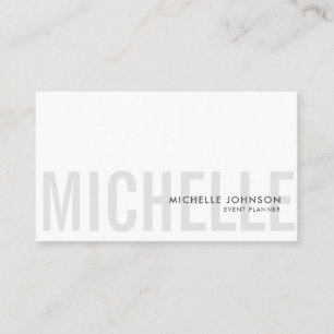 Minimalistisch Luxus-Boutique Schwarz/Weiß Visitenkarte