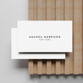 Minimalistisch Luxus Boutique White Visitenkarte