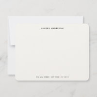 Minimalistisch Luxus Elfenbein Personalisierter Fl