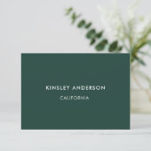 Minimalistisch Luxus Emerald Green Geschenkgutsche (Stehend Vorderseite)