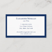 Minimalistisch Luxus-moderne Monogram-Visitenkarte Visitenkarte (Rückseite)