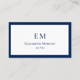 Minimalistisch Luxus-moderne Monogram-Visitenkarte Visitenkarte