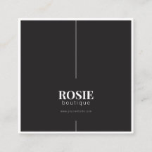 Minimalistisch Luxus Online-Boutique Schwarz/Weiß