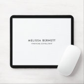 Minimalistisch Luxus White Mousepad (Mit Mouse)