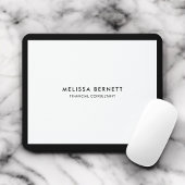 Minimalistisch Luxus White Mousepad