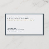 Minimalistisch Luxusbuchhalter Visitenkarte (Vorderseite)