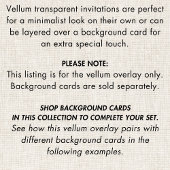 Minimalistisch machen wir eine moderne braune Skri Pergament Einladungen