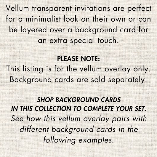 Minimalistisch machen wir eine moderne braune Skri Pergament Einladungen