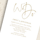 Minimalistisch machen wir eine QR-Hochzeit mit Gol Einladung