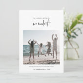 Minimalistisch machten wir Weihnachten (Stehend Vorderseite)