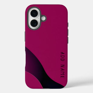 Minimalistisch Magenta Abstrakt iPhone 16 Hülle