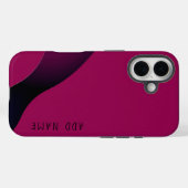 Minimalistisch Magenta Abstrakt Case-Mate iPhone Hülle (Rückseite (Horizontal))