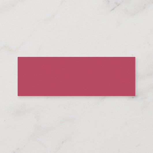 Minimalistisch Magenta Monogram Wedding Website Mini Visitenkarte (Rückseite)